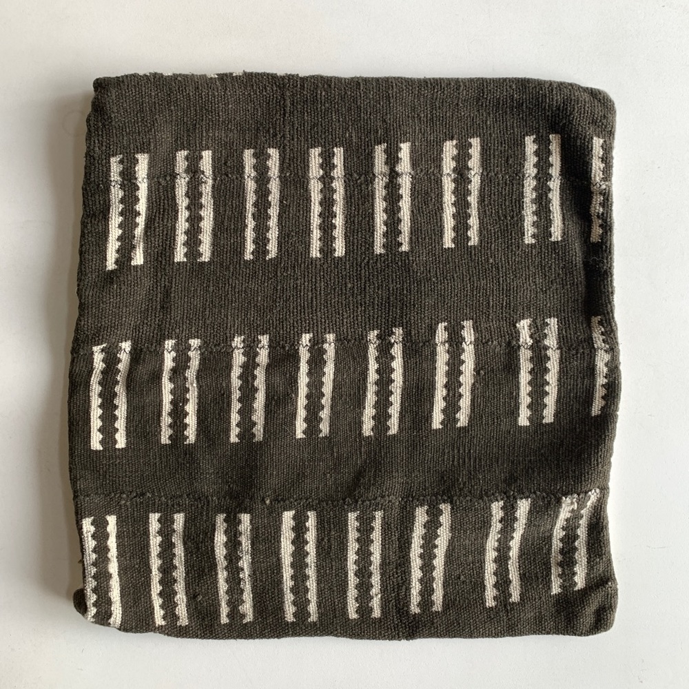 Mae Woven Authentic African Mud cloth Pillow